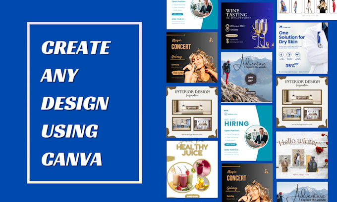 Bestseller - do social media posts, flyers, banners in canva templates