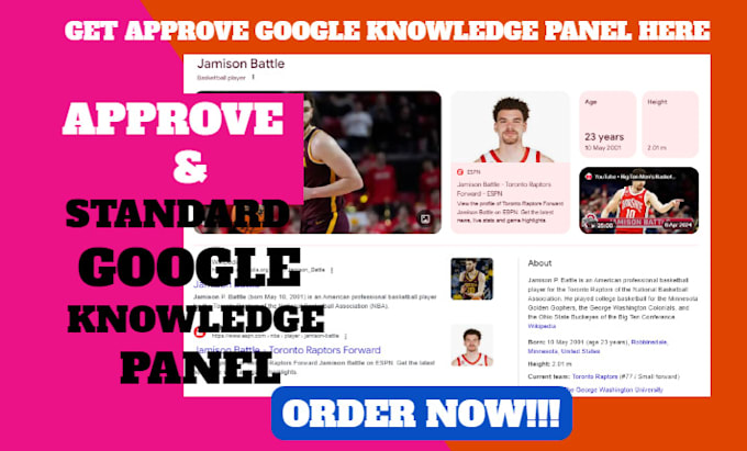 Gig Preview - Create you an active and verified google knowledgepanel for you or brand