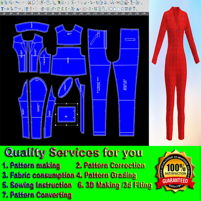 Gig Preview - Be sewing pattern maker professional for your clothes