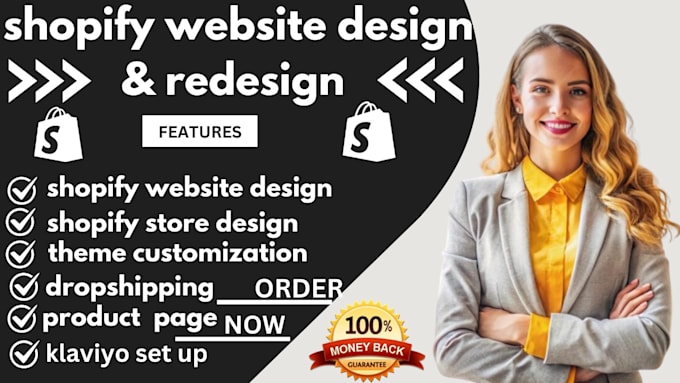 Gig Preview - Build shopify website redesign shopify website design shopify store