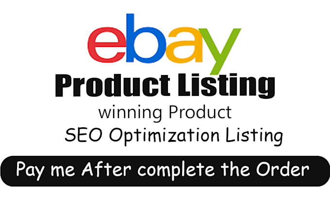 Gig Preview - Ebay product listing product hunting  store meangment VA