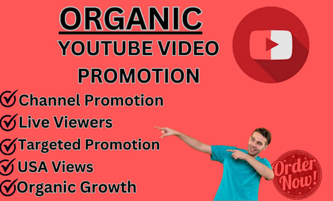 Gig Preview - Do USA youtube promotion, USA views, channel promotion, organic growth