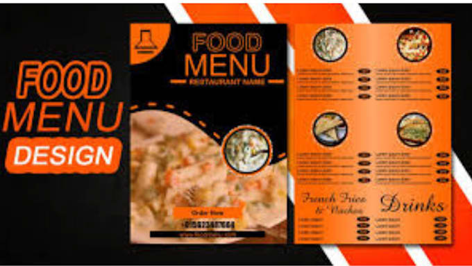 Gig Preview - Do restaurant menu design, food menu, menu card, menu board