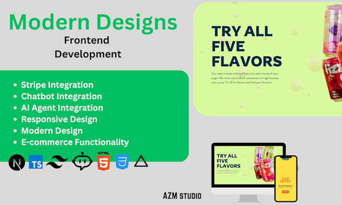 Bestseller - provide expert frontend solutions modern designs