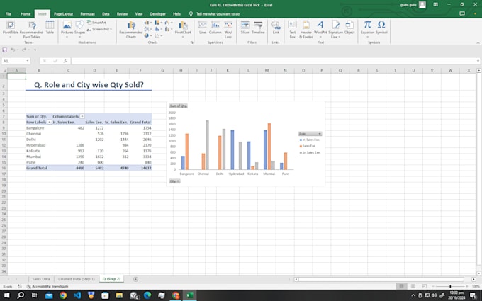 Gig Preview - Do data visualization, data cleaning, pivot tables,filters