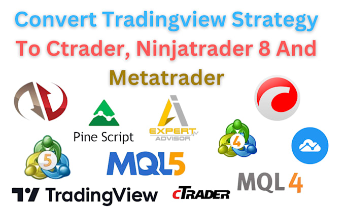 Gig Preview - Convert tradingview strategy to ctrader, ninjatrader 8 and metatrader