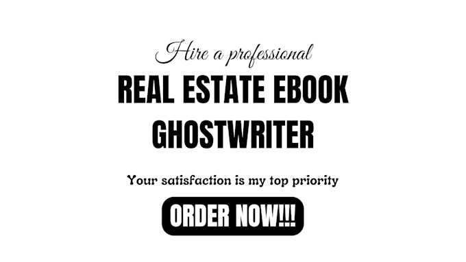 Gig Preview - Write real estate ebook credit score and repair ebook writer