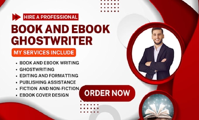 Gig Preview - Be your ebook ghostwriter, fiction, non fiction ghostwriting book and novel