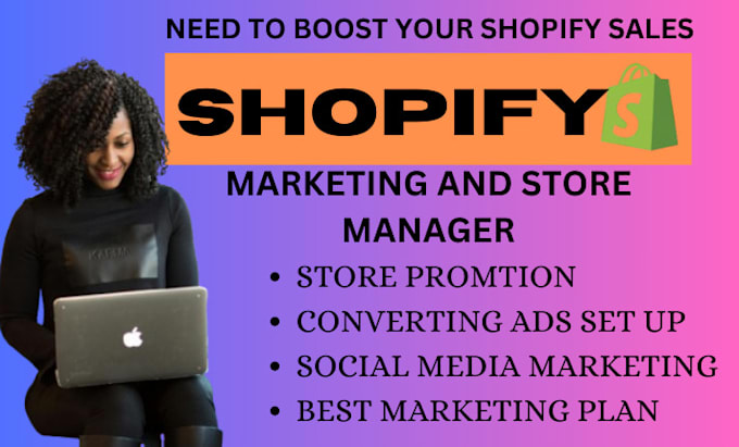 Gig Preview - Promote shopify store, boost shopify sales, or ecommerce dropshipping marketing