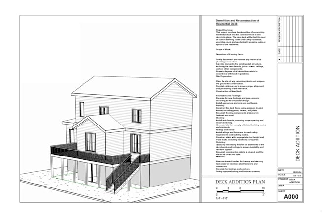 Gig Preview - Make architectural drawing plans for city permit