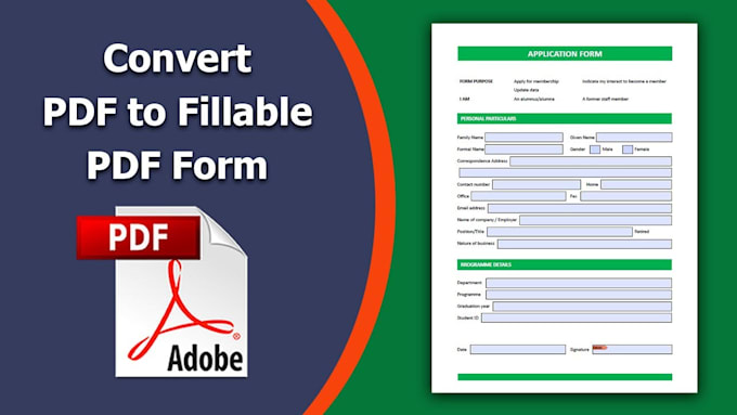 Gig Preview - Create a professional fillable PDF form