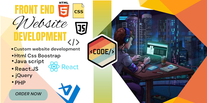 Gig Preview - Be your front end web developer using HTML,CSS, bootstrap