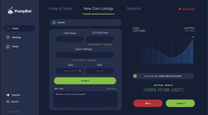 Gig Preview - Create crypto volume bot, copy trading bot, telegram group,buy bot, solana bot