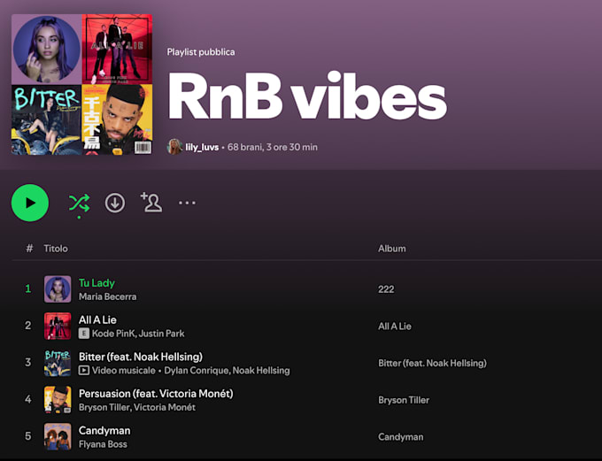 Gig Preview - Create a spotify playlist based on your requests