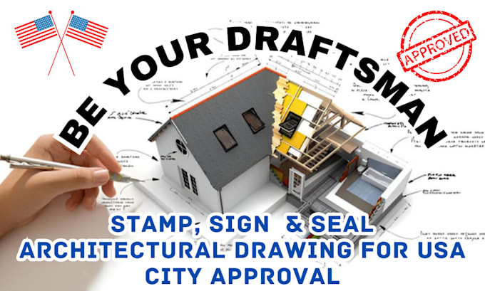 Gig Preview - Be your draftsman, mep , floor plan, and stamp all architectural plans, USA