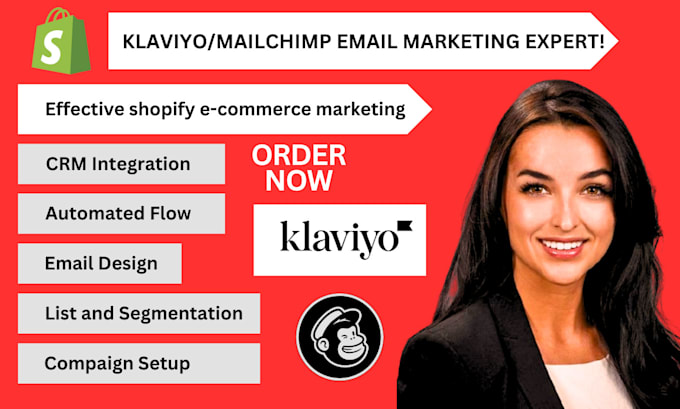 Gig Preview - Complete shopify and klaviyo email marketing setup campaigns flows automation