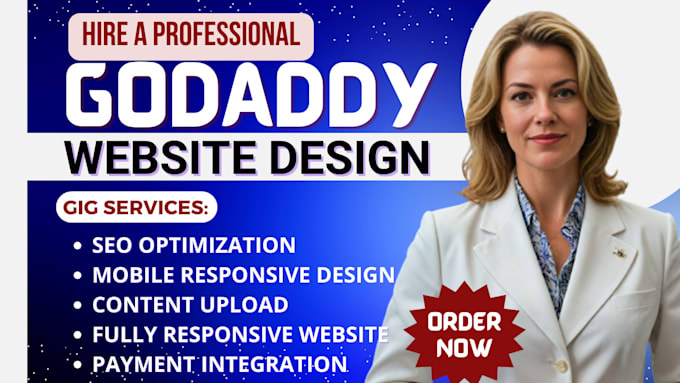 Bestseller - godaddy website redesign godaddy website design, develop godaddy website design