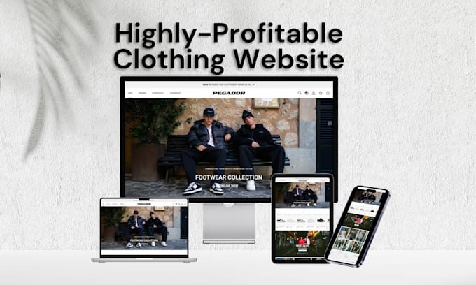 Gig Preview - Design a shopify clothing fashion store clothing website streetwear website