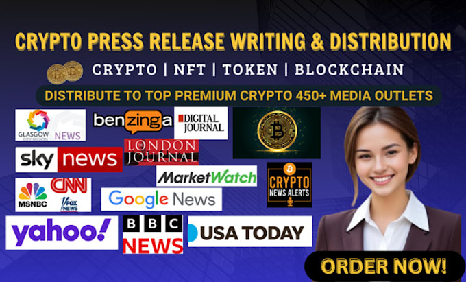 Gig Preview - Do crypto press release writing ,crypto press release distribution