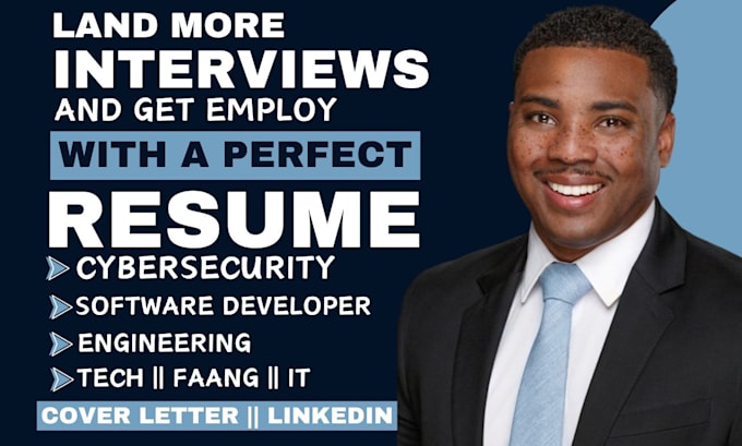 Gig Preview - Write engineering resume for tech, IT, devops, full stack, cybersecurity expert