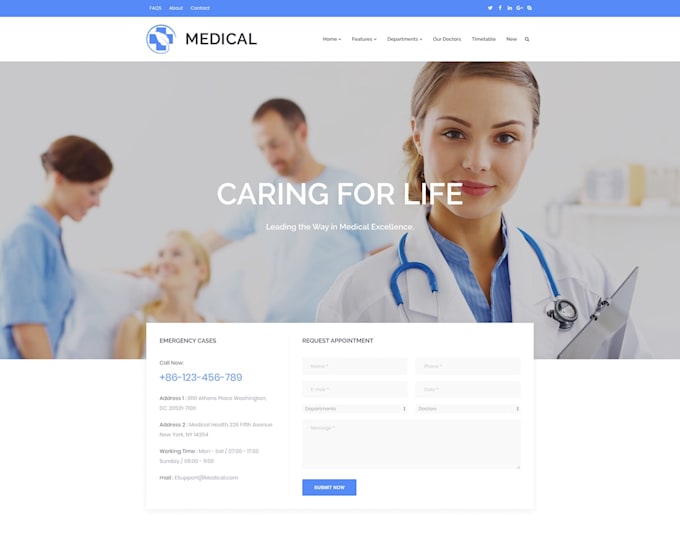 Gig Preview - Design a healthcare, medical, dental and homecare website