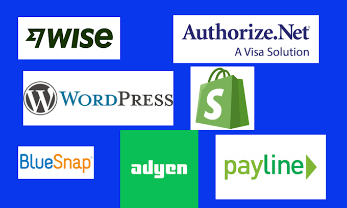 Gig Preview - Integrate payment gateway wise, adyen, payline data, authorize net, bluesnap