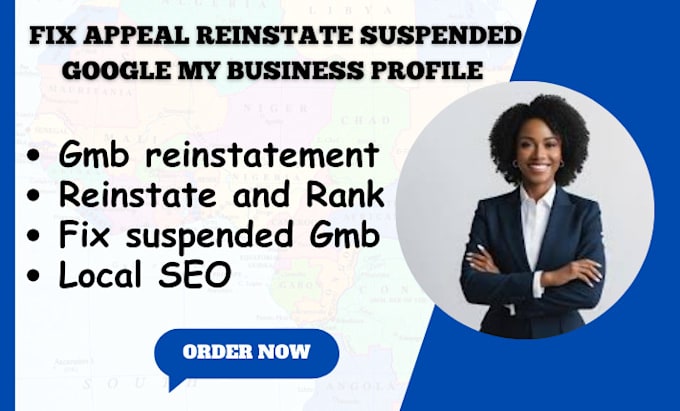 Gig Preview - Fix appeal gmb and unsuspend your google my business profile fix gmb suspension