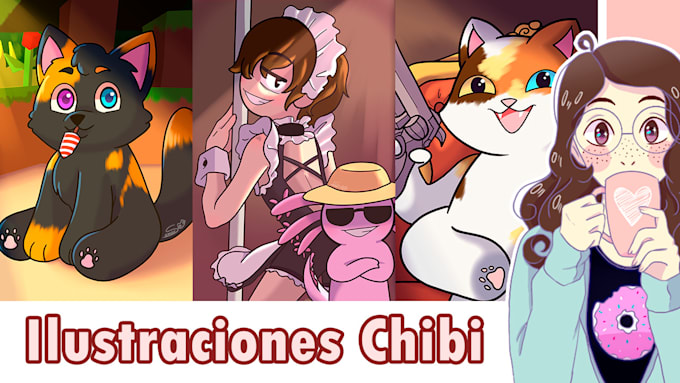 Gig Preview - Dibujare personajes cartoon o anime chibi personalizados