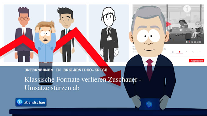 Gig Preview - Create a german cartoon 2d explainer video