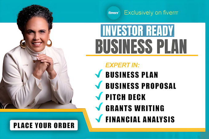 Gig Preview - Prepare a topnotch business plan, proposal, pitch deck