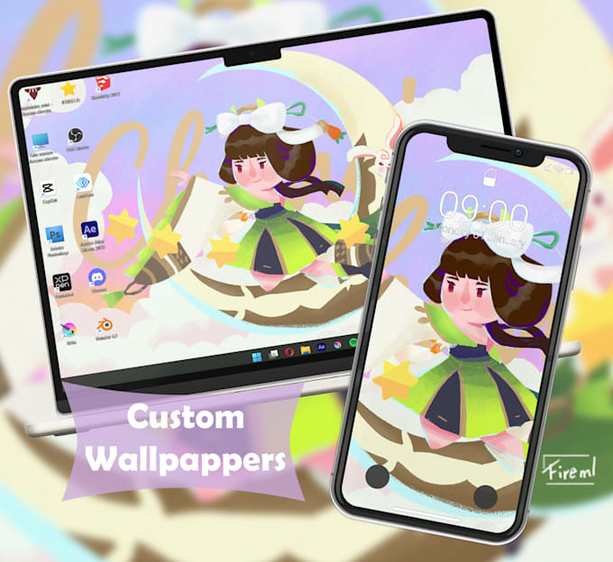 Bestseller - draw a cute wallpaper for your PC or phone