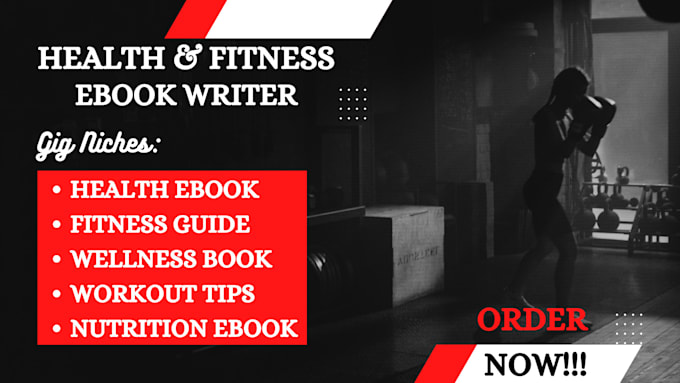 Gig Preview - Amazon kindle health and fitness medical writing medical ebook workout plan KDP