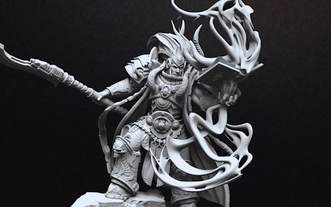 Gig Preview - Do 3d warhammer model sigmar tabletop character miniature stl file for printing