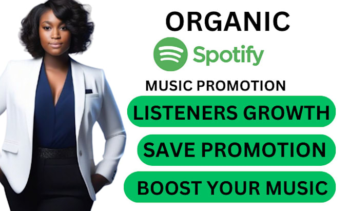 Gig Preview - Promote organic spotify music promotion to boost spotify music