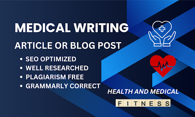 Gig Preview - Write search engine optimized health articles or blog posts