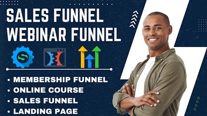 Gig Preview - Setup high converting sales funnel, webinar funnel, membership funnel using ghl