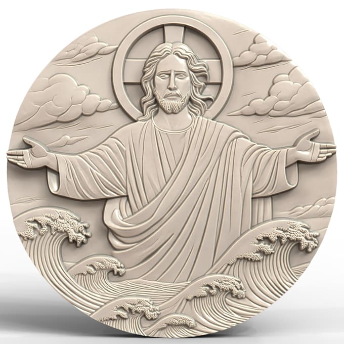 Gig Preview - Create a bas relief from any theme for cnc and 3d printing