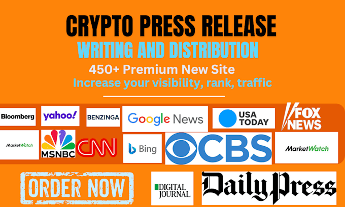 Gig Preview - Do crypto press release, press release writing and press release distribution pr