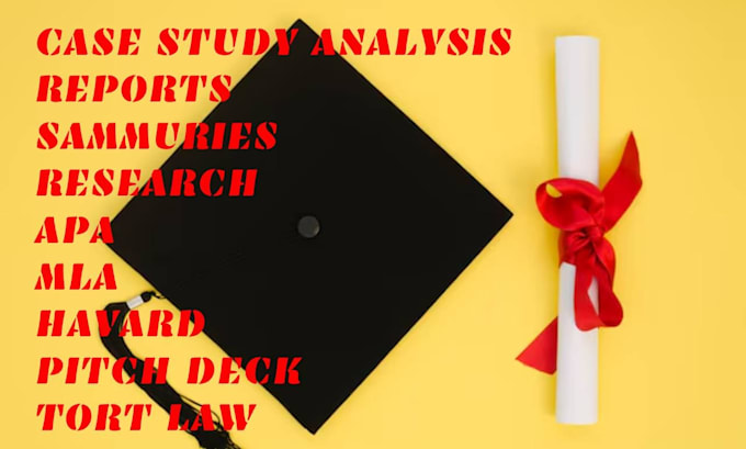 Gig Preview - Do case study analysis, report, assignment, apa paper, research summary writing