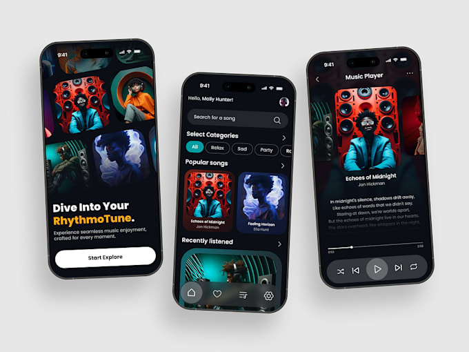 Bestseller - develop a music streaming app, for both android and IOS app