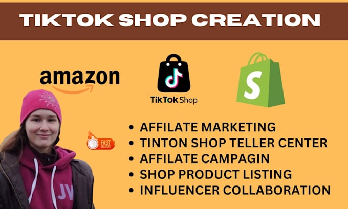 Gig Preview - Setup tik tok dropshipping ads amazon tik tok shop usa tiktok shop tik tok pixel