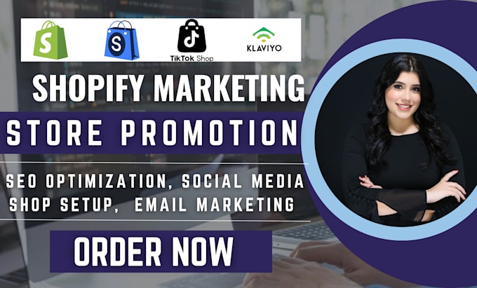 Gig Preview - Boost shopify store sales shopify marketing shopify  dropshipping promotion