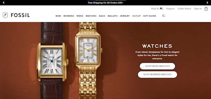 Bestseller - create wrist watch shopify store jewelry store watch ecommerce store design