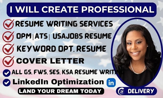 Gig Preview - Provide ats resume writing services and cover letter resume writing service