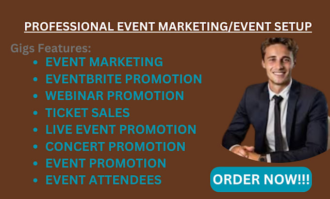 Bestseller - do event promotion, eventbrite promotion setup expert, maximize your event