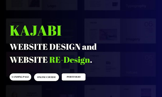 Gig Preview - Kajabi website redesign kajabi website design online course website design