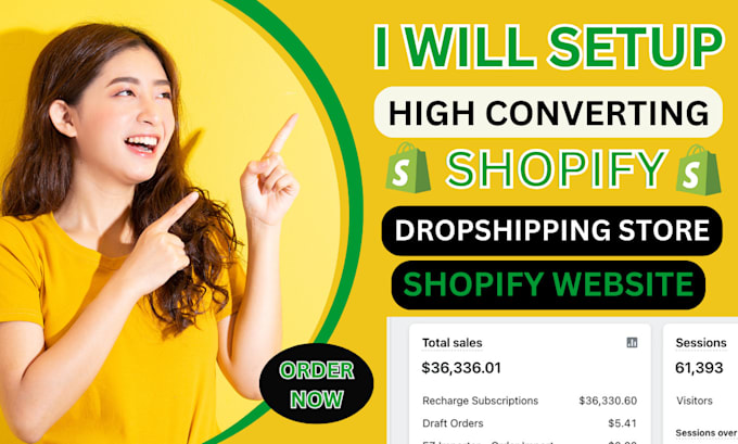 Gig Preview - Do shopify dropshipping 30k per month one product ecommerce store website setup