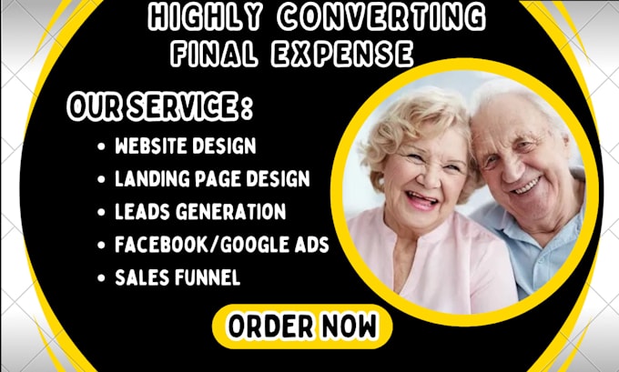 Gig Preview - Generate final expense leads burial insurance leads final expense lead funnel