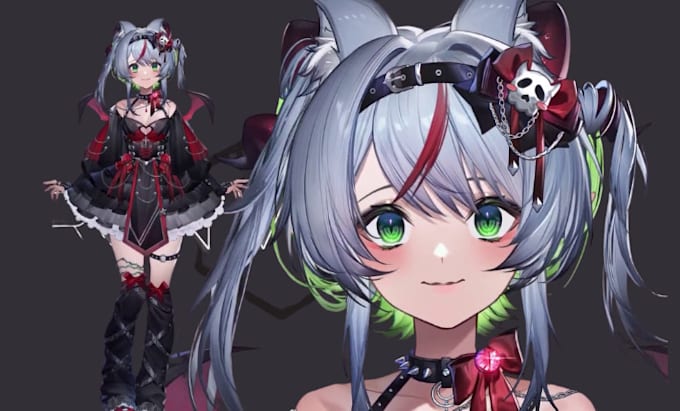 Bestseller - design and rig live2d model vtuber character design anime art and vtuber avatar