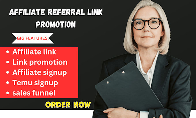 Gig Preview - Do clickbank affiliate link referral promotion crypto referral link promotion